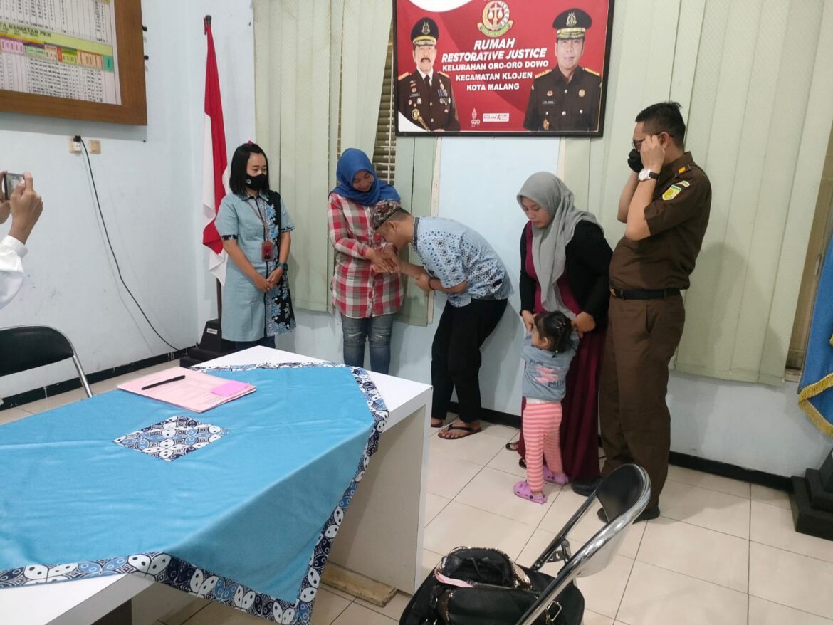 Kejaksaan Negeri Malang, Kali ke 7 Kasus Hukum Diselesaikan Secara Restorative Justice