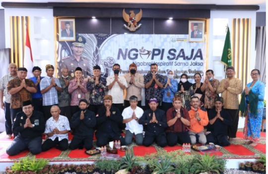 NGOBROL INSPIRATIF BERSAMA JAKSA DENGAN PARA PENGHAYAT KEPERCAYAAN KOTA BATU