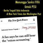 MENUNGGU SANKSI FIFA UNTUK PSSI