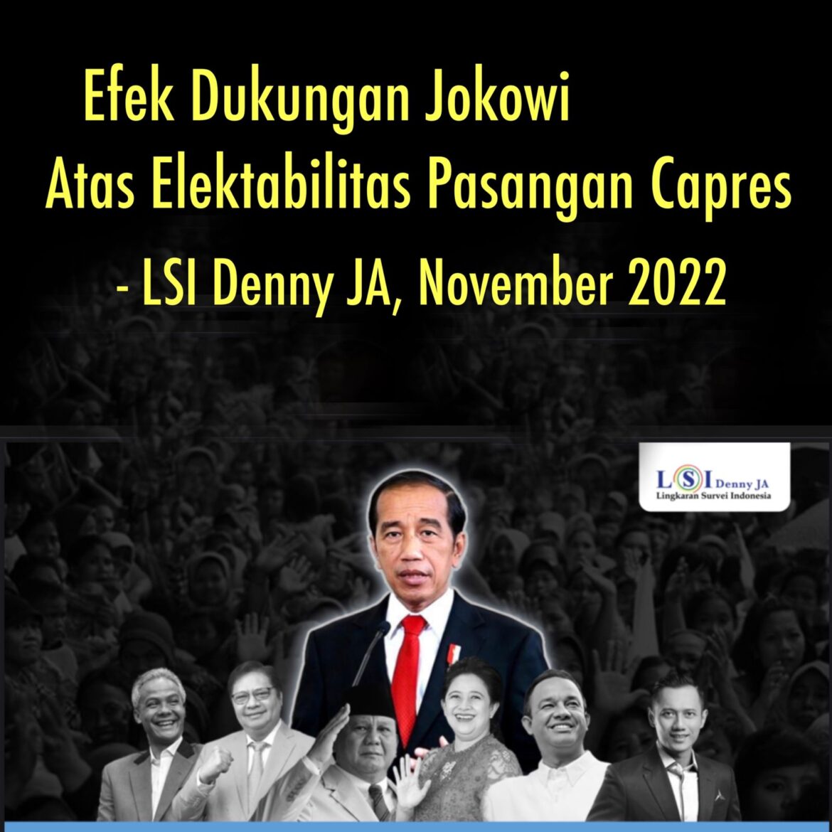 EFEK DUKUNGAN JOKOWI PADA ELEKTABILITAS PASANGAN CAPRES