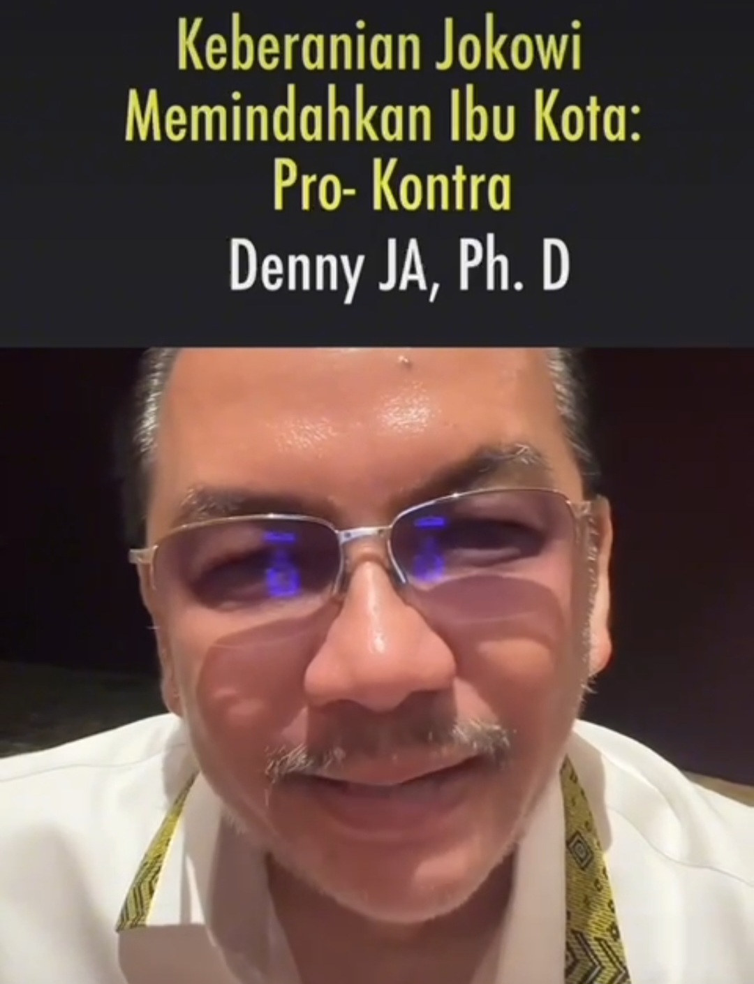 Menelisik Opini Denny JA, Keberanian Jokowi Memindahkan Ibukota: Pro dan Kontra