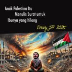 ANAK PALESTINA ITU MENULIS SURAT UNTUK IBUNYA YANG HILANG