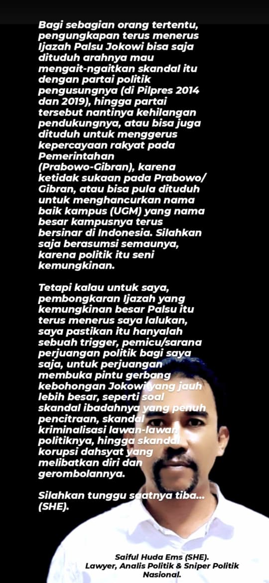 SHE: TENANG BUNG ROY DKK. SAYA MASIH ADA DISINI! 