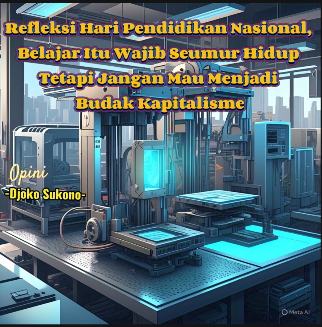 Refleksi Hari Pendidikan Nasional, Belajar Itu Wajib Seumur Hidup Tetapi Jangan Mau Menjadi Budak Kapitalisme