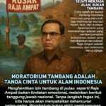 Haidar Alwi: Stop Rusak Raja Ampat, Ini 5 Langkah Nyata Selamatkan Ekosistem Laut