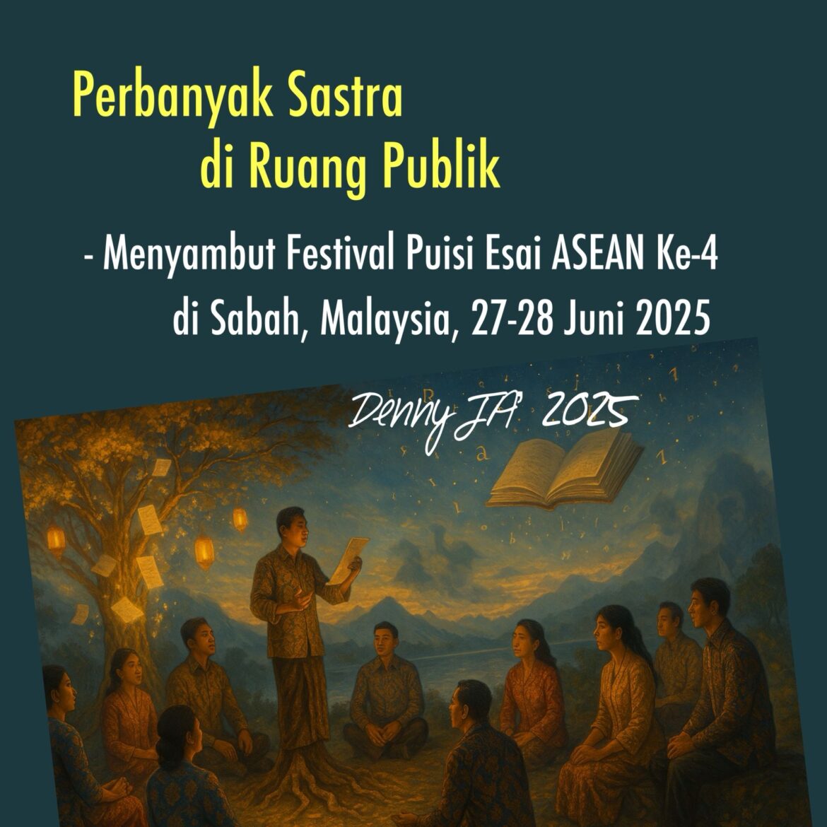 PERBANYAK SASTRA DI RUANG PUBLIK