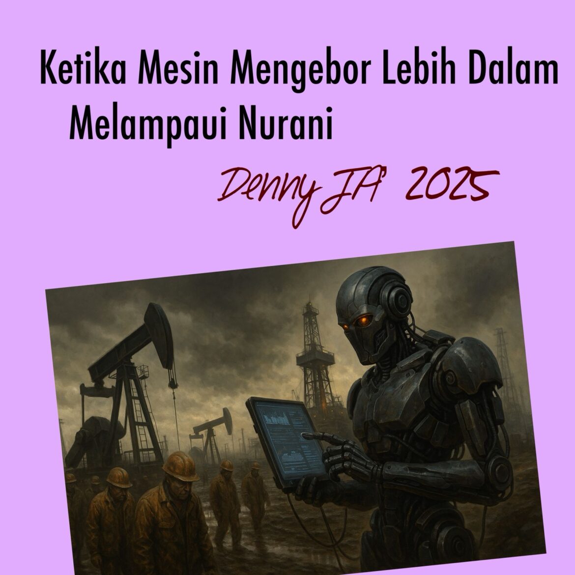 KETIKA MESIN MENGEBOR LEBIH DALAM, MELAMPAUI NURANI