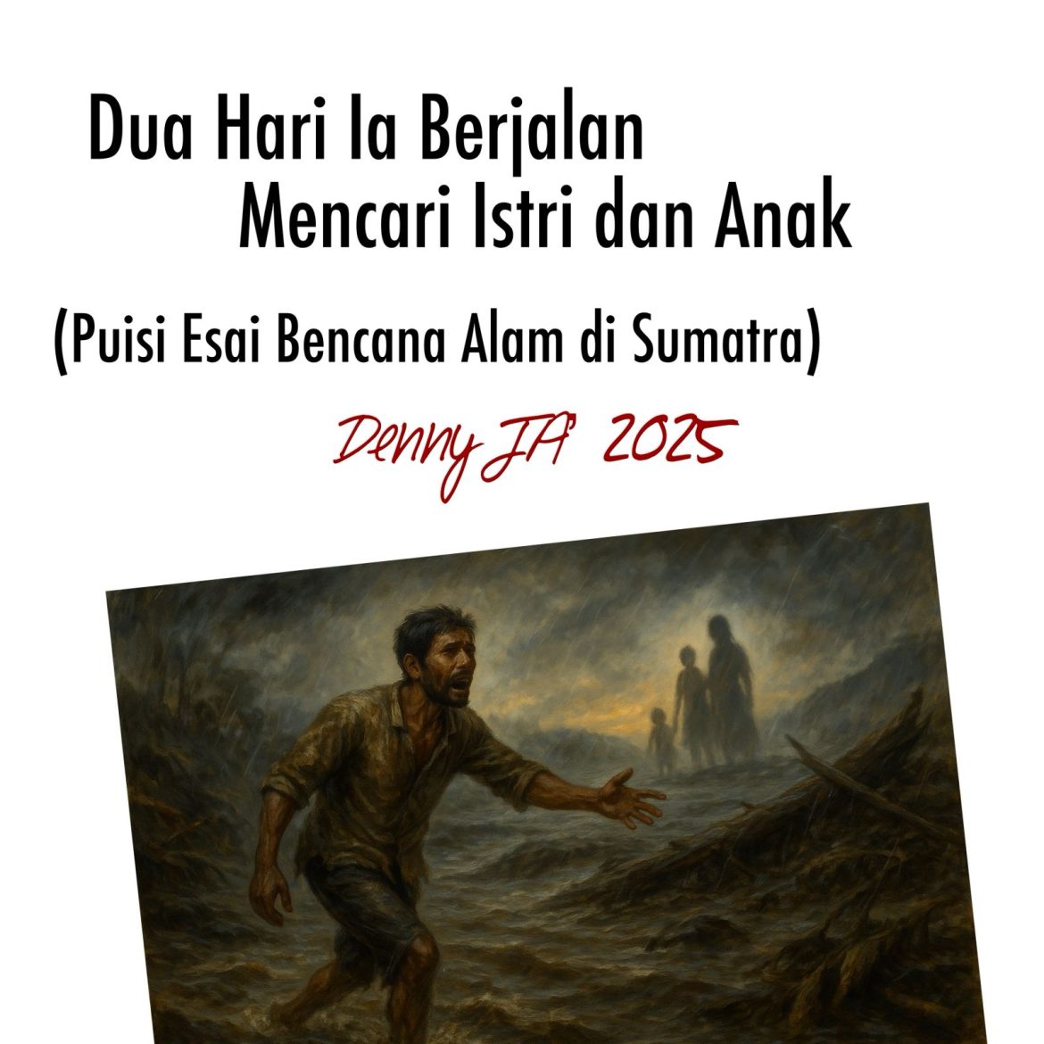 DUA HARI IA BERJALAN MENCARI ISTRI DAN ANAK