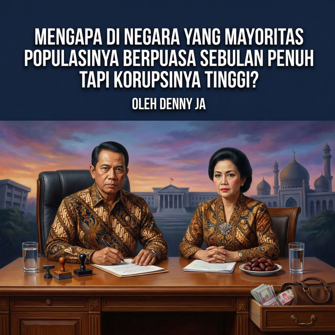 MENGAPA DI NEGARA YANG MAYORITAS POPULASINYA BERPUASA SEBULAN PENUH TAPI KORUPSINYA TINGGI?