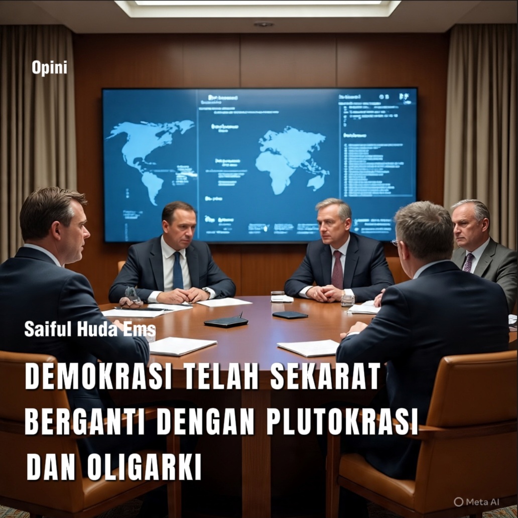 DEMOKRASI TELAH SEKARAT BERGANTI DENGAN PLUTOKRASI DAN OLIGARKI