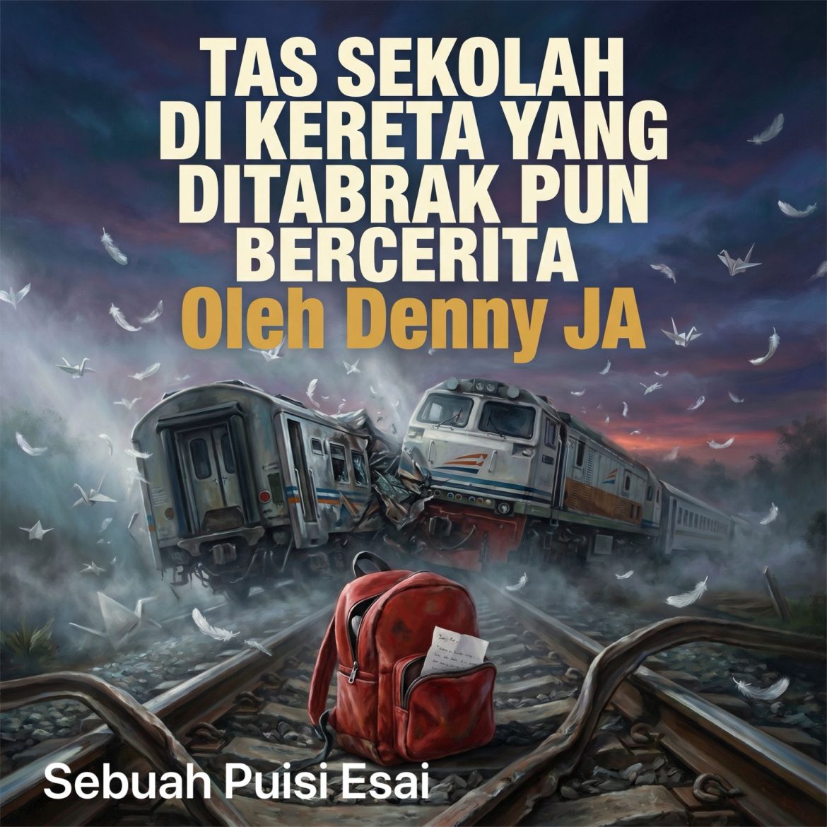 TAS SEKOLAH DI KERETA YANG DITABRAK PUN BERCERITA