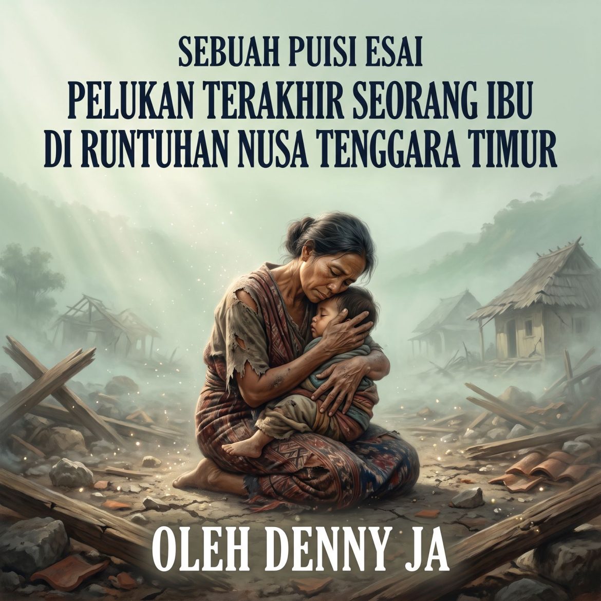 PELUKAN TERAKHIR SEORANG IBU DI RUNTUHAN NUSA TENGGARA TIMUR